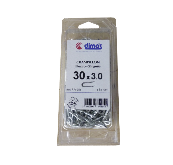 CRAMPILLON ZINGUE 30X3MM CRAMPILLON ZINGUE 30X3MM