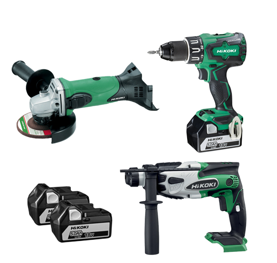 PACK 3 MACHINES 18V - 5 AH + 2 BATTERIES PACK 3 MACHINES 18V - 5 AH + 2 BATTERIES